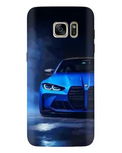 Чохол для Samsung Galaxy S7 Edge (G935) з картинкою «Блакитна BMW M4»