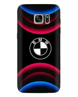 Чохол для Samsung Galaxy S7 Edge (G935) з картинкою «Логотип BMW та неонові дуги»