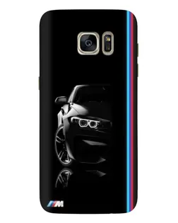 Чохол для Samsung Galaxy S7 Edge (G935) з картинкою «Силует BMW в темряві»