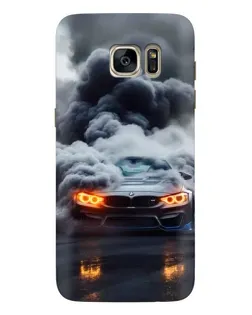 Чохол для Samsung Galaxy S7 Edge (G935) з картинкою «BMW у диму»