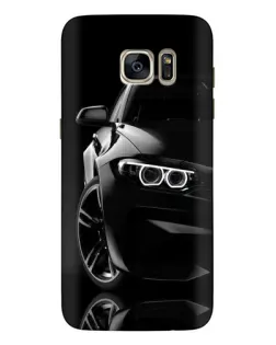 Чохол для Samsung Galaxy S7 Edge (G935) з картинкою «Чорна BMW — профіль»