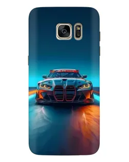 Чохол для Samsung Galaxy S7 Edge (G935) з картинкою «BMW — вогні неону»