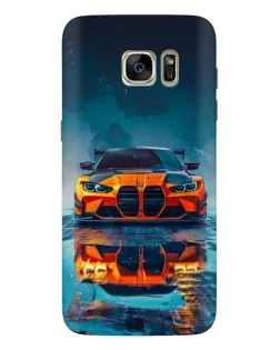 Чохол для Samsung Galaxy S7 Edge (G935) з картинкою «BMW — золота емблема»