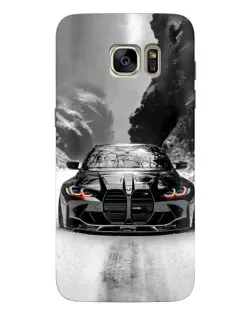 Чохол для Samsung Galaxy S7 Edge (G935) з картинкою «BMW — акварельний дрифт»