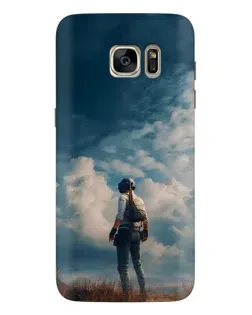 Чохол для Samsung Galaxy S7 Edge (G935) з картинкою «Герой PUBG на скелі»