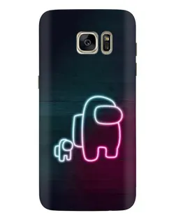 Чехол для Samsung Galaxy S7 Edge (G935) с картинкой «Among Us неон-арт» Чехол для Samsung Galaxy S7 Edge (G935) с картинкой «Among Us неон-арт»