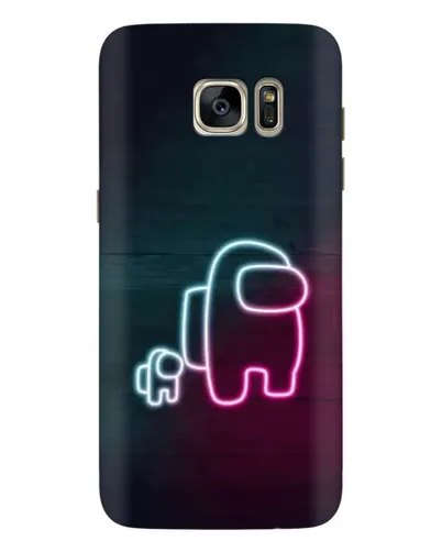 Чехол для Samsung Galaxy S7 Edge (G935) с картинкой «Among Us неон-арт» Чехол для Samsung Galaxy S7 Edge (G935) с картинкой «Among Us неон-арт»