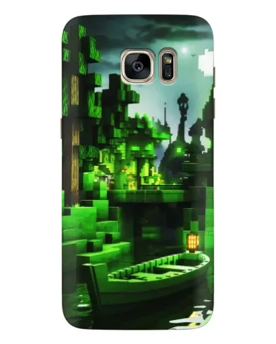 Чехол для Samsung Galaxy S7 Edge (G935) с картинкой «Minecraft лесной пейзаж»