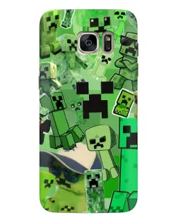 Чехол для Samsung Galaxy S7 Edge (G935) с картинкой «Криперы Minecraft» Чехол для Samsung Galaxy S7 Edge (G935) с картинкой «Криперы Minecraft»