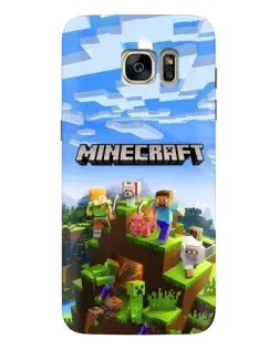 Чохол для Samsung Galaxy S7 Edge (G935) з картинкою «Minecraft класичний світ»