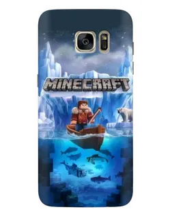 Чохол для Samsung Galaxy S7 Edge (G935) з картинкою «Minecraft льодянийсвіт»