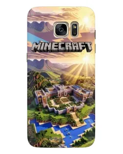 Чохол для Samsung Galaxy S7 Edge (G935) з картинкою «Minecraft панорама»