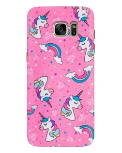 Чехол для Samsung Galaxy S7 Edge (G935) с картинкой «Unicorn паттерн розовый» Чехол для Samsung Galaxy S7 Edge (G935) с картинкой «Unicorn паттерн розовый»