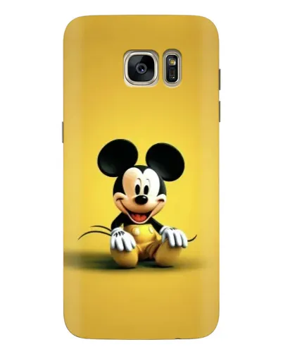 Чехол для Samsung Galaxy S7 Edge (G935) с картинкой «Микки на желтом»