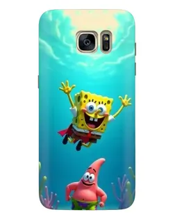 Чехол для Samsung Galaxy S7 Edge (G935) с картинкой «Спанч Боб под водой»