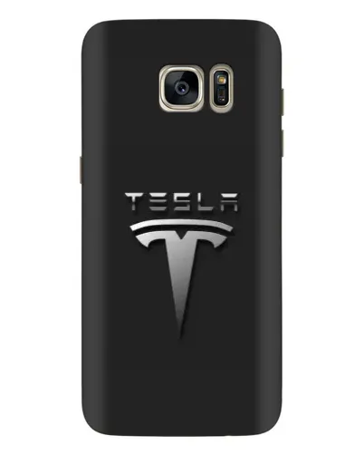 Чехол для Samsung Galaxy S7 Edge (G935) с картинкой «Стальной логотип Tesla» Чехол для Samsung Galaxy S7 Edge (G935) с картинкой «Стальной логотип Tesla»