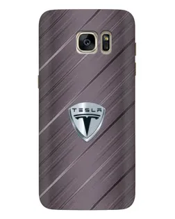 Чохол для Samsung Galaxy S7 Edge (G935) з картинкою «Металева текстура Tesla»