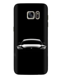 Чохол для Samsung Galaxy S7 Edge (G935) з картинкою «Фари Tesla Night»