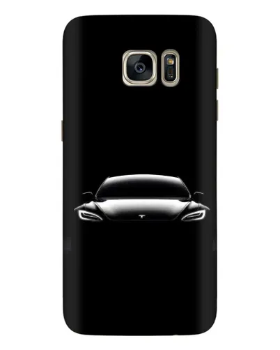 Чехол для Samsung Galaxy S7 Edge (G935) с картинкой «Фары Tesla Night» Чехол для Samsung Galaxy S7 Edge (G935) с картинкой «Фары Tesla Night»