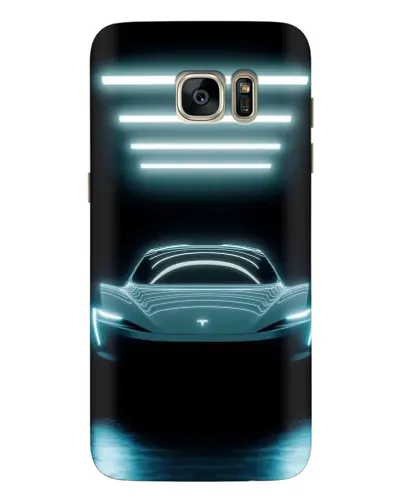 Чехол для Samsung Galaxy S7 Edge (G935) с картинкой «Tesla в неоне» Чехол для Samsung Galaxy S7 Edge (G935) с картинкой «Tesla в неоне»
