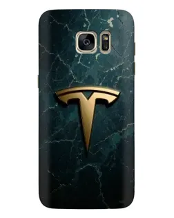 Чохол для Samsung Galaxy S7 Edge (G935) з картинкою «Мармурова Tesla Gold»