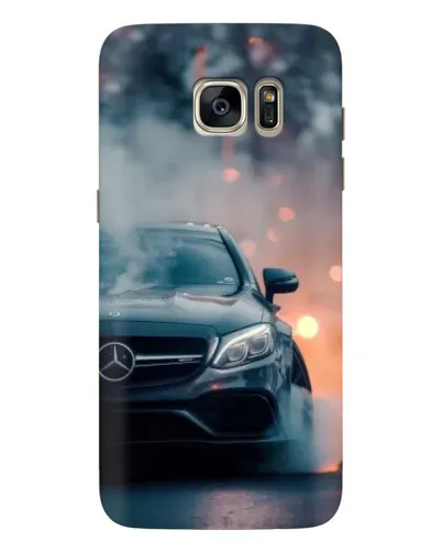 Чехол для Samsung Galaxy S7 Edge (G935) с картинкой «Mercedes — ночной город»