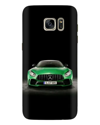 Чехол для Samsung Galaxy S7 Edge (G935) с картинкой «Mercedes — неоновый лого»