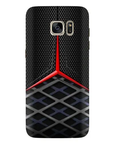 Чехол для Samsung Galaxy S7 Edge (G935) с картинкой «Mercedes Carbon Grid»