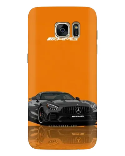 Чехол для Samsung Galaxy S7 Edge (G935) с картинкой «Оранжевый Mercedes AMG»