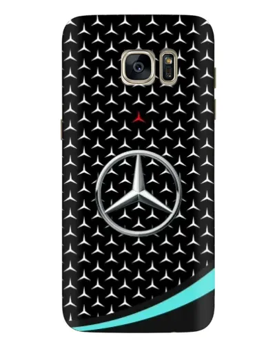 Чехол для Samsung Galaxy S7 Edge (G935) с картинкой «Mercedes — бирюзовый акцент»
