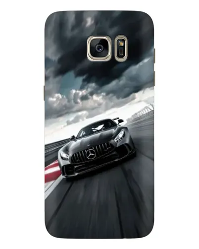 Чехол для Samsung Galaxy S7 Edge (G935) с картинкой «Гоночный Mercedes AMG»