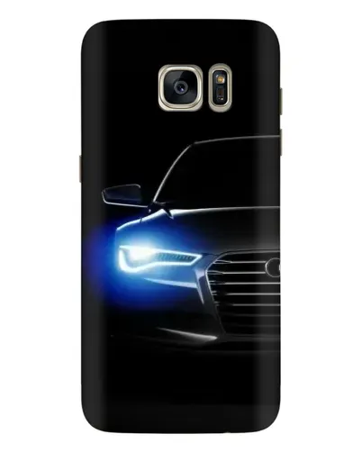 Чехол для Samsung Galaxy S7 Edge (G935) с картинкой «Неоновый взгляд Audi»