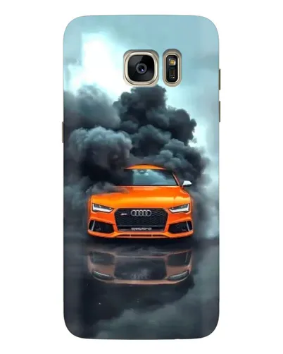 Чехол для Samsung Galaxy S7 Edge (G935) с картинкой «Audi в облаках дыма»