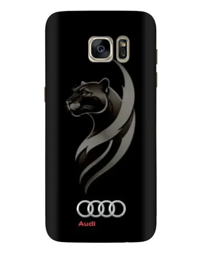 Чехол для Samsung Galaxy S7 Edge (G935) с картинкой «Графика — пантера и Audi»