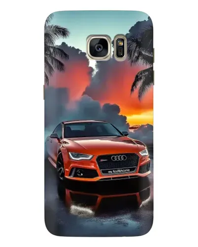 Чехол для Samsung Galaxy S7 Edge (G935) с картинкой «Audi — закат»