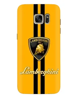Чохол для Samsung Galaxy S7 Edge (G935) з картинкою «Lamborghini Stripe жовтий»