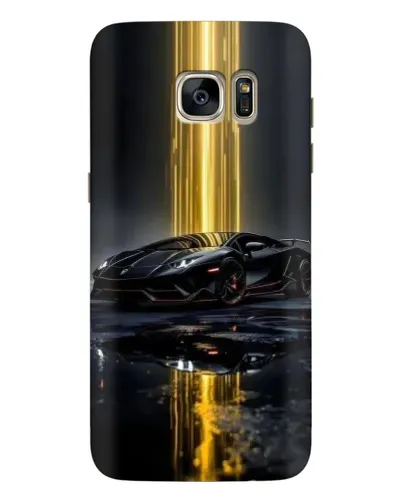 Чехол для Samsung Galaxy S7 Edge (G935) с картинкой «Ночной Lamborghini драйв»