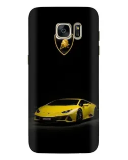 Чохол для Samsung Galaxy S7 Edge (G935) з картинкою «Lamborghini жовтий акцент»