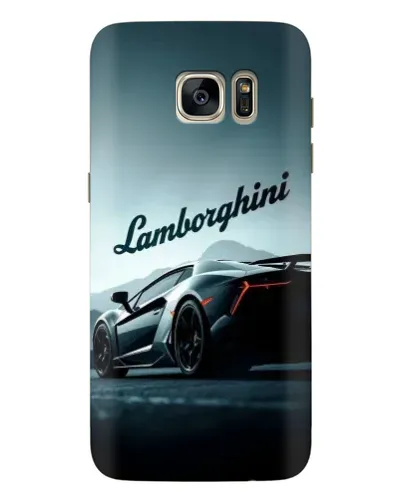 Чехол для Samsung Galaxy S7 Edge (G935) с картинкой «Классическая надпись Lamborghini»