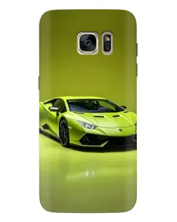 Чохол для Samsung Galaxy S7 Edge (G935) з картинкою «Салатовий Lamborghini Huracan»