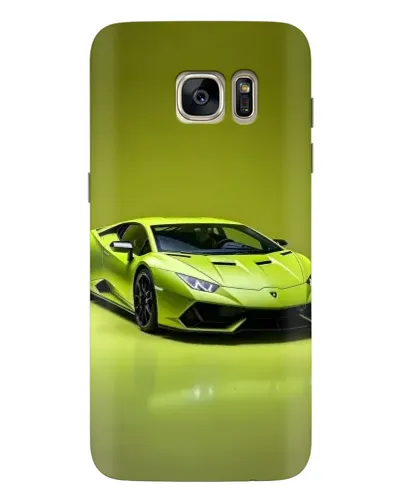 Чехол для Samsung Galaxy S7 Edge (G935) с картинкой «Салатовый Lamborghini Huracan»