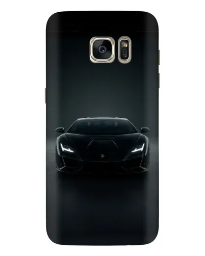 Чехол для Samsung Galaxy S7 Edge (G935) с картинкой «Черный Lamborghini Aventador»