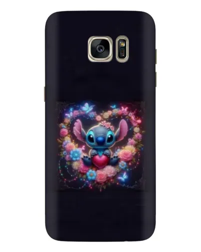 Чехол для Samsung Galaxy S7 Edge (G935) с картинкой «Stitch в цветах»
