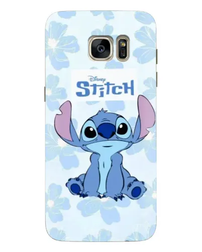 Чехол для Samsung Galaxy S7 Edge (G935) с картинкой «Stitch среди цветов»