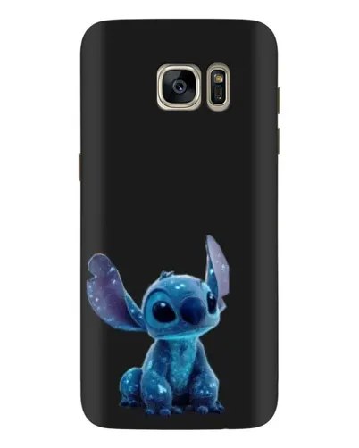 Чехол для Samsung Galaxy S7 Edge (G935) с картинкой «Стич на черном»