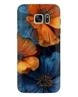 Чехол для Samsung Galaxy S7 Edge (G935) с картинкой «Яркая сине-оранжевая флора» Чехол для Samsung Galaxy S7 Edge (G935) с картинкой «Яркая сине-оранжевая флора»