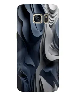 Чехол для Samsung Galaxy S7 Edge (G935) с картинкой «Объемные синие складки» Чехол для Samsung Galaxy S7 Edge (G935) с картинкой «Объемные синие складки»