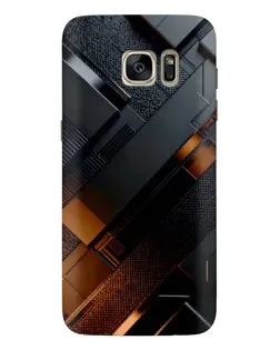 Чехол для Samsung Galaxy S7 Edge (G935) с картинкой «Черные геометрические блоки» Чехол для Samsung Galaxy S7 Edge (G935) с картинкой «Черные геометрические блоки»