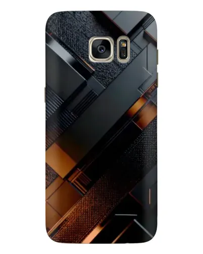 Чехол для Samsung Galaxy S7 Edge (G935) с картинкой «Черные геометрические блоки» Чехол для Samsung Galaxy S7 Edge (G935) с картинкой «Черные геометрические блоки»