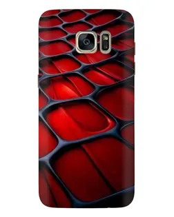 Чехол для Samsung Galaxy S7 Edge (G935) с картинкой «Красная глянцевая сетка» Чехол для Samsung Galaxy S7 Edge (G935) с картинкой «Красная глянцевая сетка»